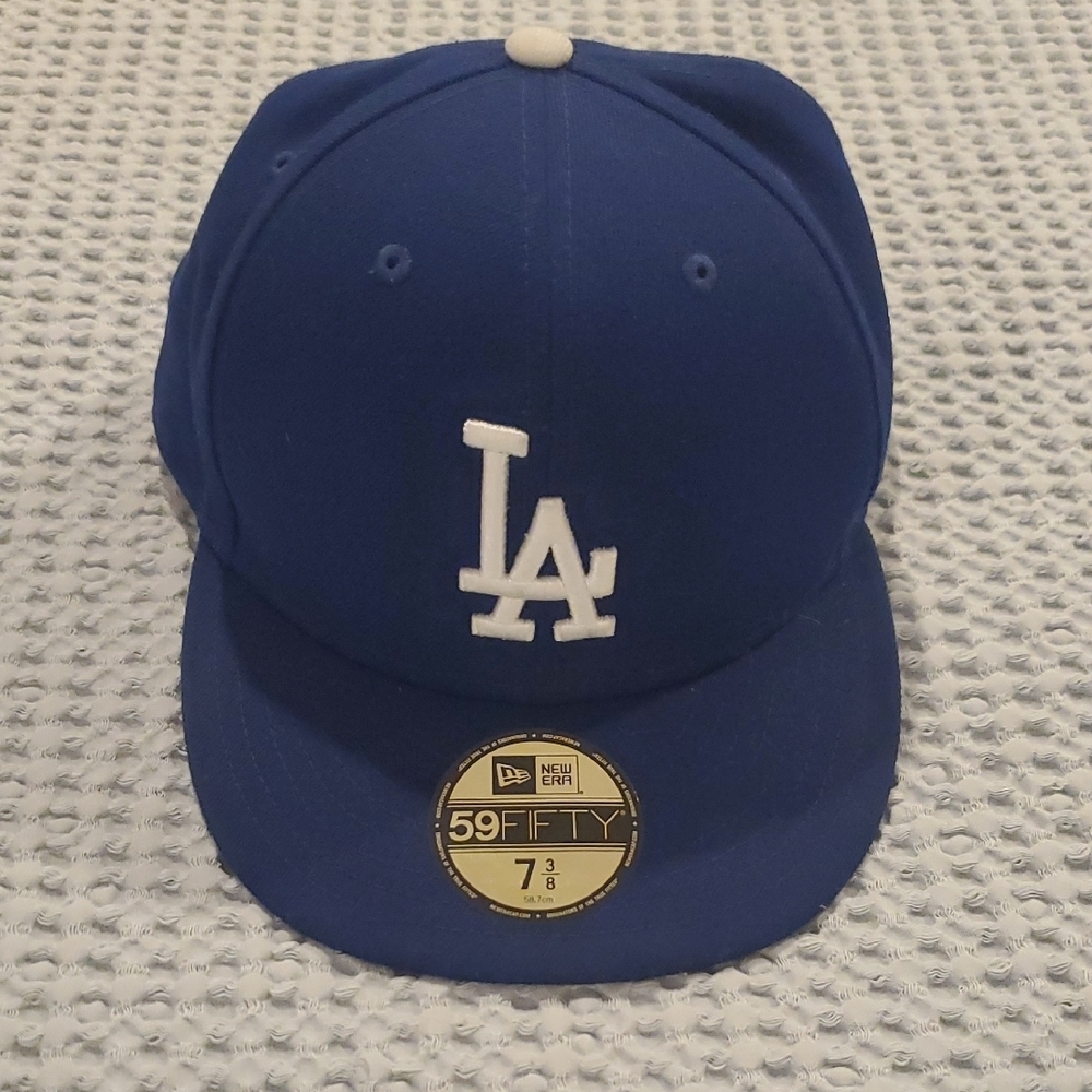 New Era Los Angeles Dodgers Royal Blue 59FIFTY Fitted Hat with White LA Logo